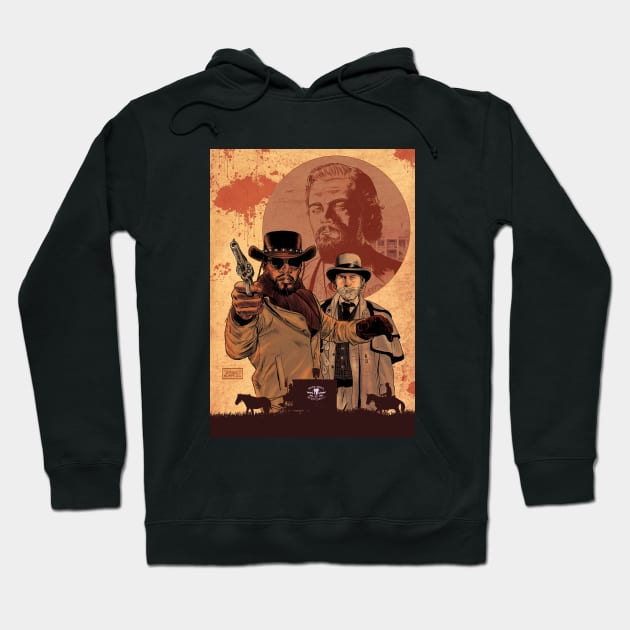 Django Unchained Hoodie by Davide Lopez Art